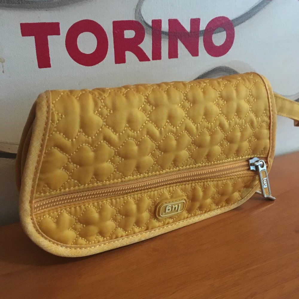 LUG - Flipper Jewellery Case in Marigold Yellow - EUC